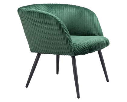 ZUO™ Papillion Accent Chair - Green/Matte Black