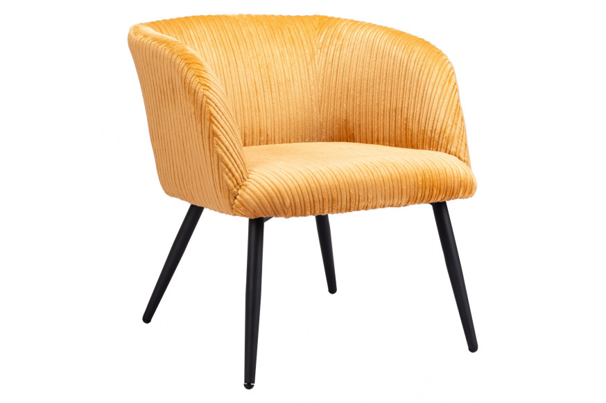 ZUO™ Papillion Accent Chair - Yellow/Matte Black