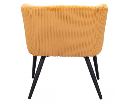 ZUO™ Papillion Accent Chair - Yellow/Matte Black