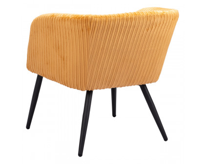 ZUO™ Papillion Accent Chair - Yellow/Matte Black