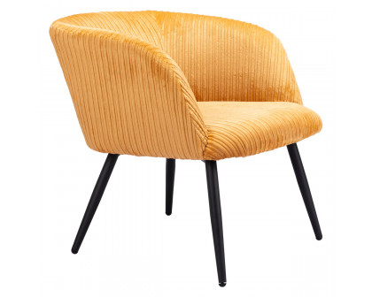 ZUO™ Papillion Accent Chair - Yellow/Matte Black