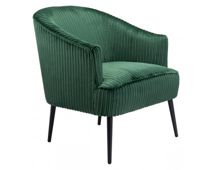 ZUO™ Ranier Accent Chair - Green/Matte Black