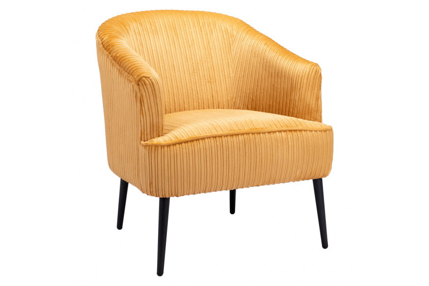 ZUO™ Ranier Accent Chair - Yellow/Matte Black