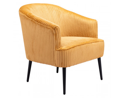 ZUO™ Ranier Accent Chair - Yellow/Matte Black