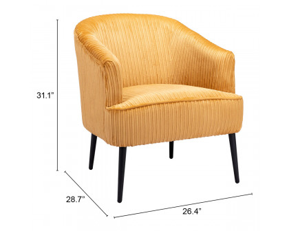 ZUO™ Ranier Accent Chair - Yellow/Matte Black