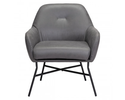 ZUO™ Hans Accent Chair - Vintage Gray/Matte Black