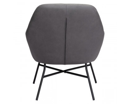 ZUO™ Hans Accent Chair - Vintage Gray/Matte Black