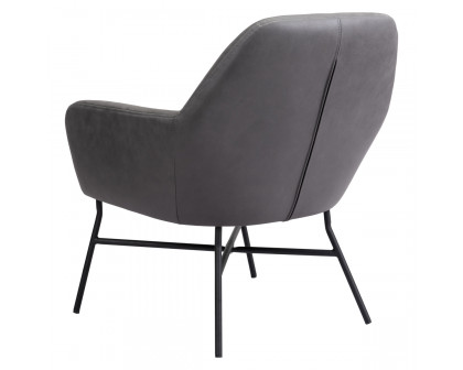 ZUO™ Hans Accent Chair - Vintage Gray/Matte Black