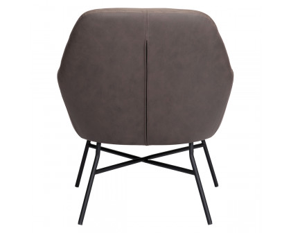 ZUO™ Hans Accent Chair - Vintage Brown/Matte Black