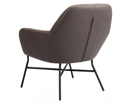 ZUO™ Hans Accent Chair - Vintage Brown/Matte Black