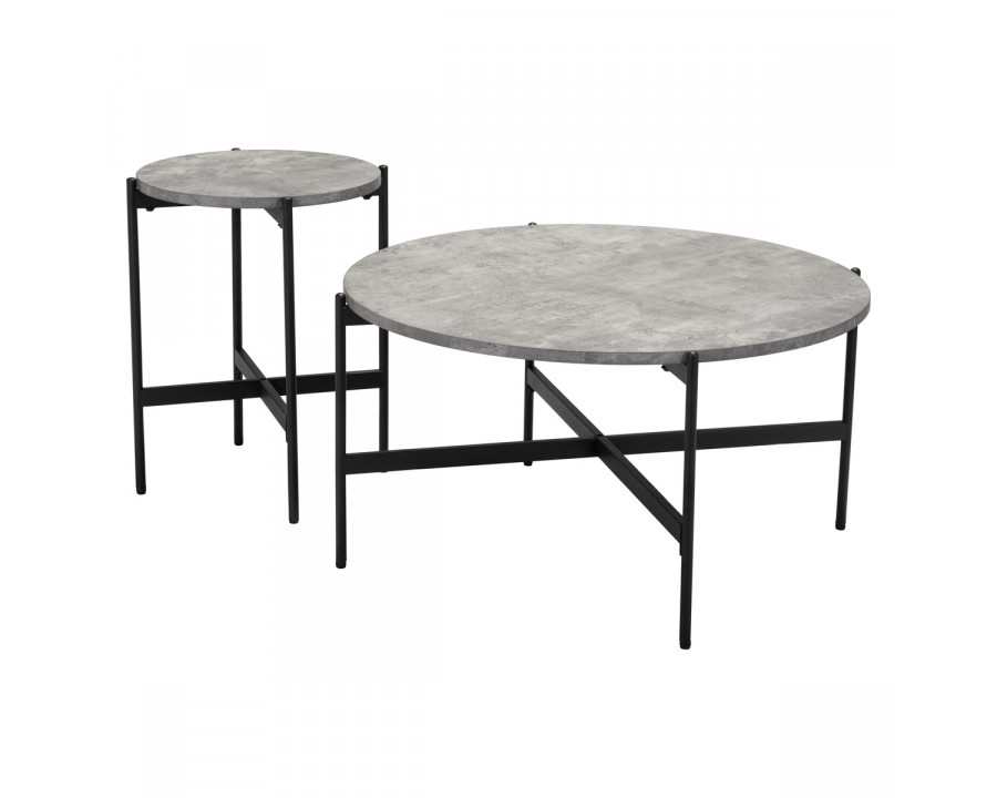 ZUO - Malo Coffee Table Set in Gray/Matte Black