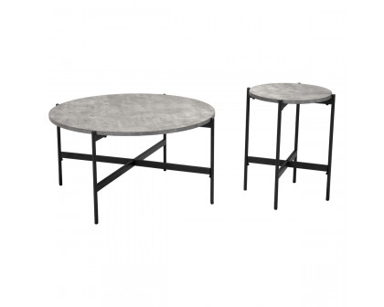 ZUO - Malo Coffee Table Set in Gray/Matte Black