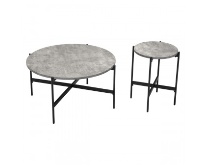 ZUO - Malo Coffee Table Set in Gray/Matte Black