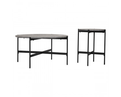 ZUO - Malo Coffee Table Set in Gray/Matte Black