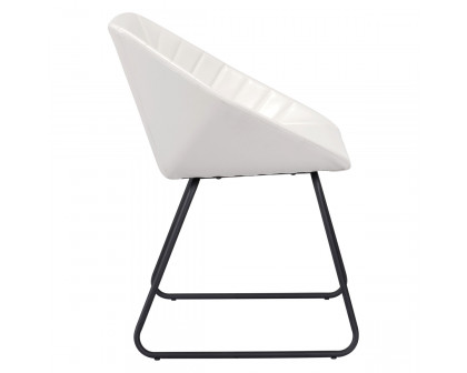 ZUO Miguel Dining Chair - White/Matte Black