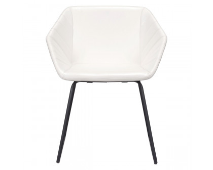 ZUO Miguel Dining Chair - White/Matte Black