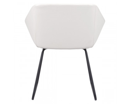 ZUO Miguel Dining Chair - White/Matte Black