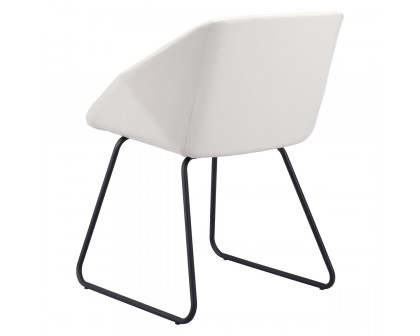 ZUO Miguel Dining Chair - White/Matte Black