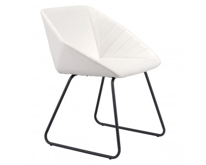 ZUO Miguel Dining Chair - White/Matte Black