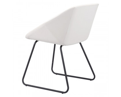 ZUO Miguel Dining Chair - White/Matte Black