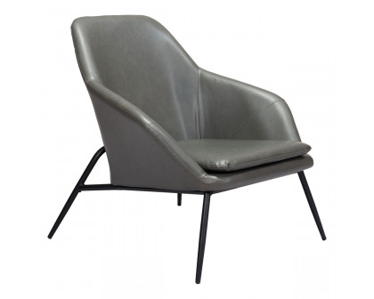 ZUO™ Manuel Accent Chair - Gray/Matte Black