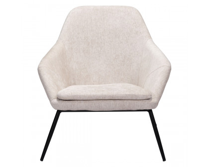 ZUO™ Manuel Accent Chair - Beige/Matte Black