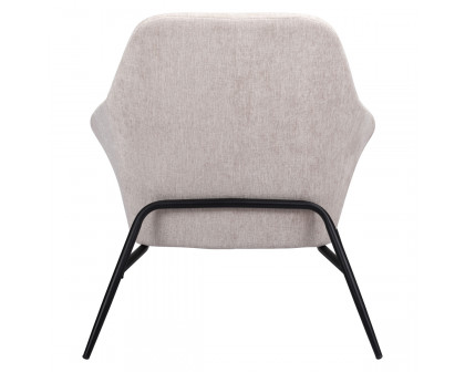 ZUO™ Manuel Accent Chair - Beige/Matte Black