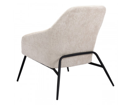 ZUO™ Manuel Accent Chair - Beige/Matte Black