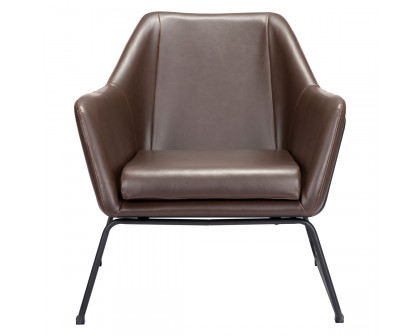 ZUO™ Jose Accent Chair - Brown/Matte Black