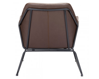 ZUO™ Jose Accent Chair - Brown/Matte Black