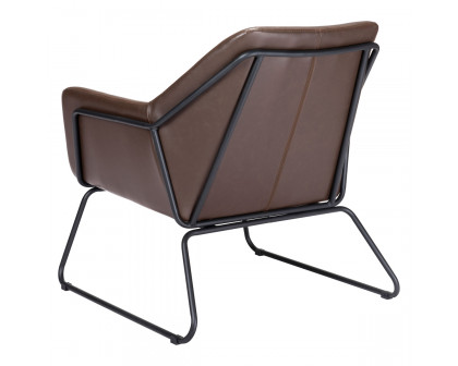 ZUO™ Jose Accent Chair - Brown/Matte Black