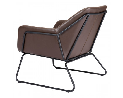 ZUO™ Jose Accent Chair - Brown/Matte Black