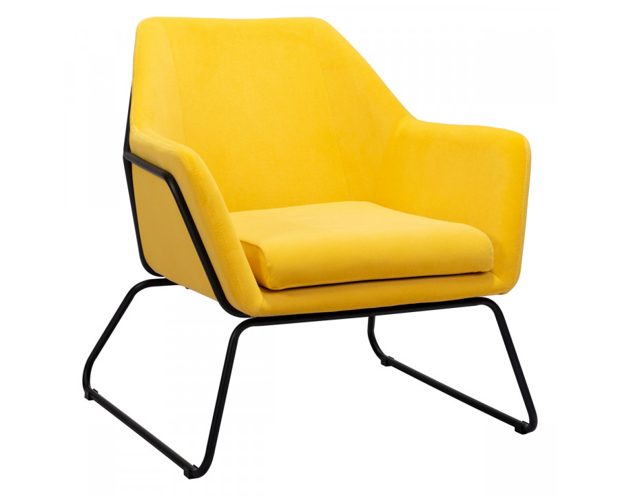 ZUO Jose Accent Chair - Yellow/Matte Black