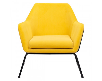 ZUO™ Jose Accent Chair - Yellow/Matte Black