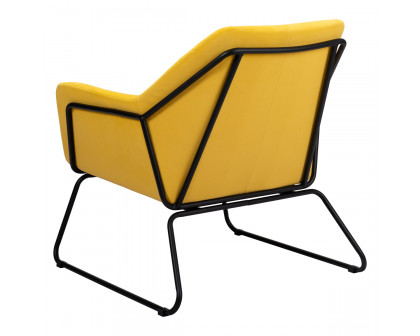 ZUO™ Jose Accent Chair - Yellow/Matte Black