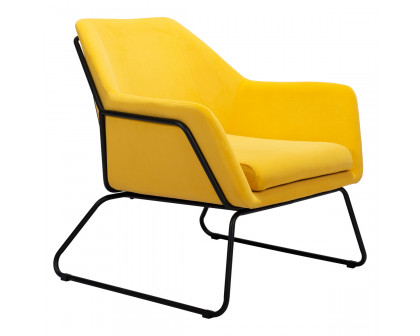 ZUO™ Jose Accent Chair - Yellow/Matte Black