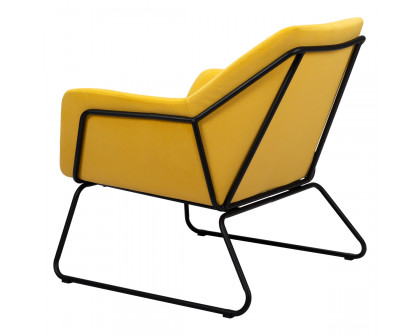 ZUO™ Jose Accent Chair - Yellow/Matte Black