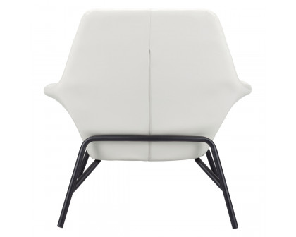 ZUO Javier Accent Chair - White/Matte Black