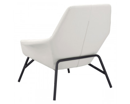 ZUO Javier Accent Chair - White/Matte Black