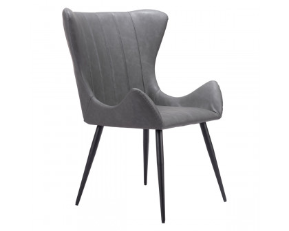 ZUO™ Alejandro Dining Chair - Vintage Black/Matte Black