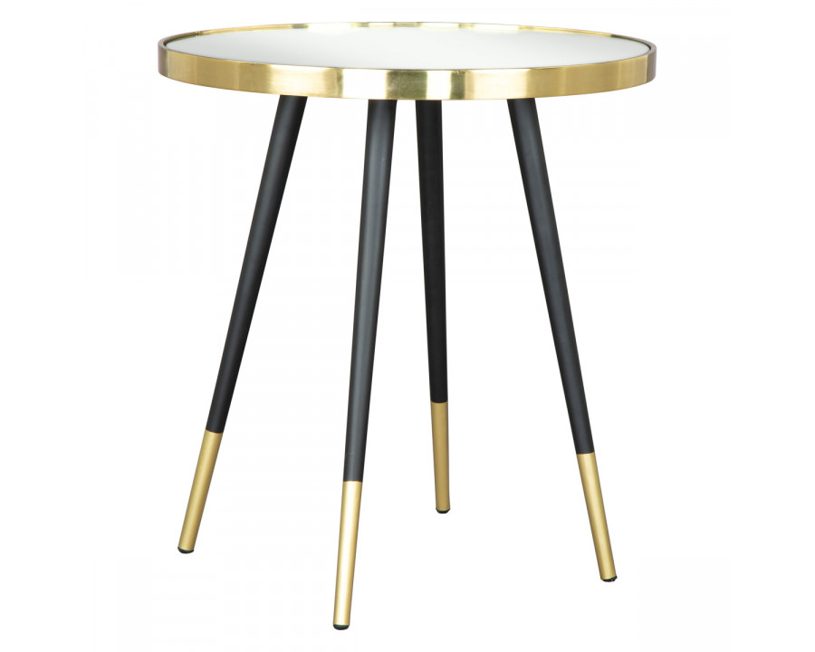 ZUO - Particle Side Table in Black/Gold/Black