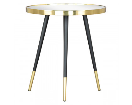 ZUO - Particle Side Table in Black/Gold/Black