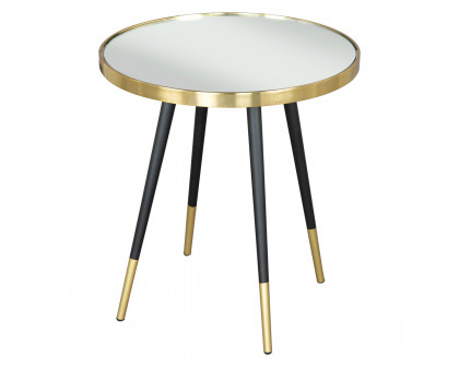 ZUO - Particle Side Table in Black/Gold/Black