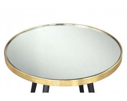 ZUO - Particle Side Table in Black/Gold/Black