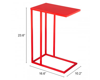 ZUO Atom Side Table - Red