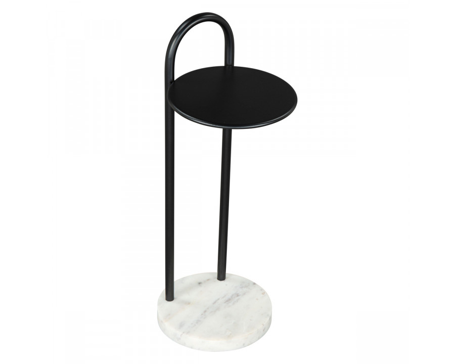 ZUO - Christian Side Table in Black/White