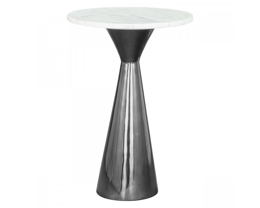 ZUO - Tim Side Table in White/Black