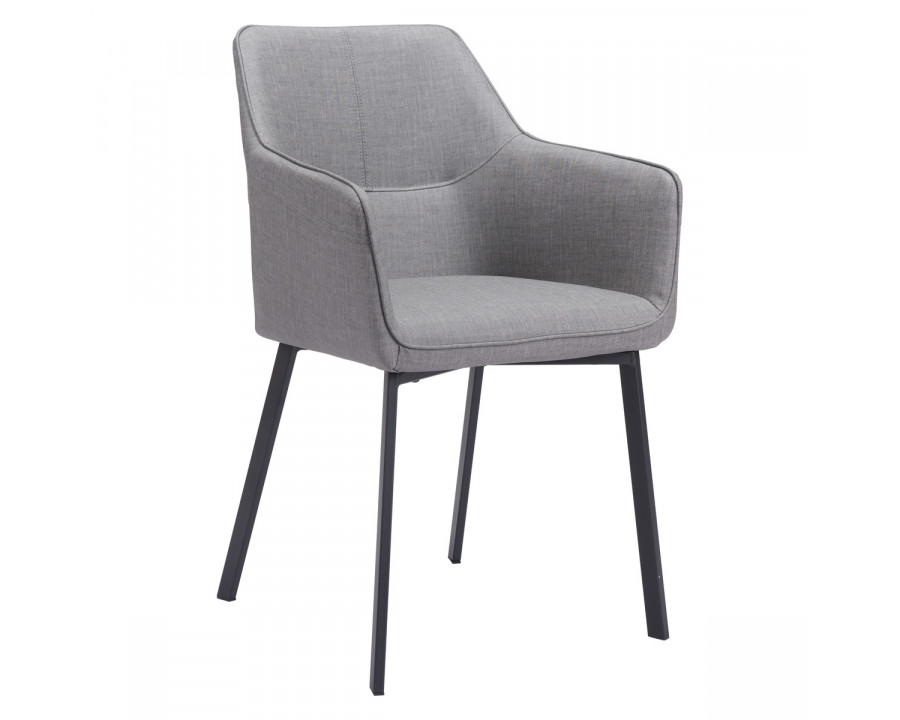 ZUO Adage Dining Chair - Gray/Matte Black