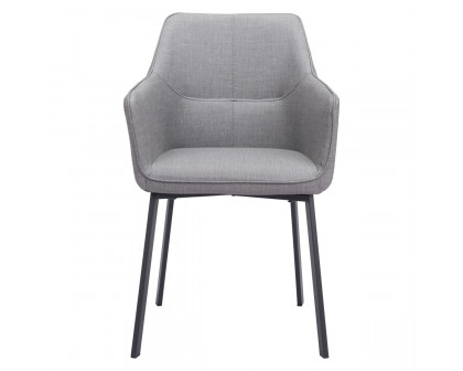 ZUO Adage Dining Chair - Gray/Matte Black