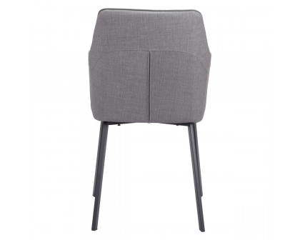 ZUO Adage Dining Chair - Gray/Matte Black